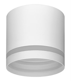 Ecola GX53 SP5393 светильник накладной Спот без обода с полосой углубленный Белый матовый 83х75 SS531WECB - фото 3477