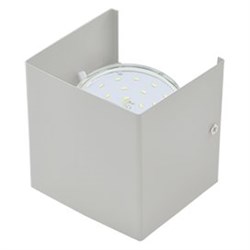Ecola GX53-N51 светильник настенный бра прямоугольный серый 1* GX53 100х100х90 (1 из цв. уп. по 2) FYN51FECB - фото 3482