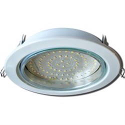 Ecola GX70-H5 светильник белый встр. без рефл. 53x151 (кd135) FW70H5ECB - фото 3517