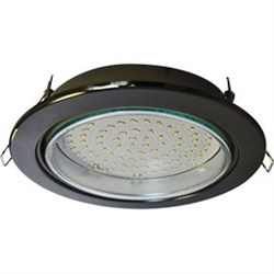 Ecola GX70-H5 светильник встраив. без рефл. Черный хром 53x151 (кd135) FB70H5ECB - фото 3521