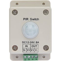Ecola LED IR Motion Sensor 8A 96W 12V (192W 24V) автоматический выключатель с инфракрасным датчиком движения PIR096ESB - фото 3693