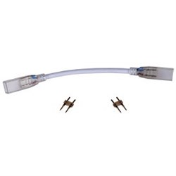 Ecola LED strip 220V connector гибкий соединитель лента-лента 2-х конт с разъемами для ленты IP68 12x7 SCVN12ESB - фото 3772