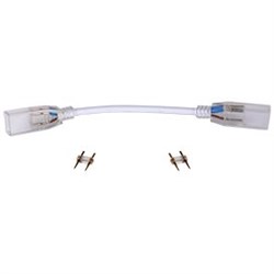 Ecola LED strip 220V connector гибкий соединитель лента-лента 2-х конт с разъемами для ленты IP68 14x7 SCVN14ESB - фото 3773