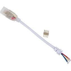 Ecola LED strip 220V connector кабель RGB 150мм с муфтой и разъемом IP68 для ленты RGB 14x7 SCJM14ESB - фото 3776