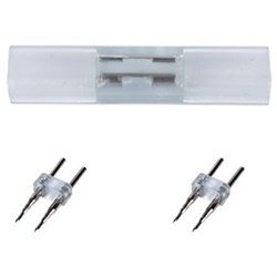 Ecola LED strip 220V connector комплект для упрощенного соединения лента-лента 2-х конт для ленты IP68 12x7 SCNN12ESB - фото 3784