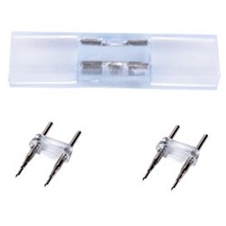 Ecola LED strip 220V connector комплект для упрощенного соединения лента-лента 2-х конт для ленты IP68 14x7 SCNN14ESB - фото 3785