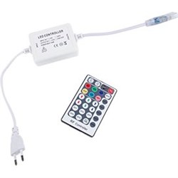 Ecola LED strip 220V RGB  RF controller (IP20)  600W 2,7A для ленты 220V 16x8 IP68 с радиопультом RF1606KSB - фото 3799