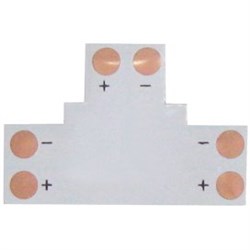 Ecola LED strip connector гибкая соед. плата T для зажимного разъема 2-х конт. 10 mm уп. 5 шт. SC21FTESB - фото 3921
