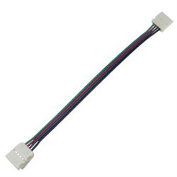 Ecola LED strip connector соед. кабель с двумя 4-х конт. зажимными разъемами 10mm 15 см. уп. 3 шт. SC41C2ESB - фото 3958