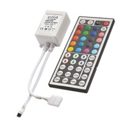 Ecola LED strip RGB IR controller  6A 72W 12V (144W 24V) с большим инфракрасным пультом управления CRL072ESB - фото 4130
