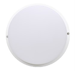 Ecola LED ДПП светильник с датчиком движения Круг накладной IP65 матовый белый 24W 220V 4200K 210x40 DMRV24ELC - фото 4233