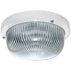 Ecola Light GX53 LED ДПП (DPP) 03-7-001 светильник Круг накладной IP65 1*GX53 прозр. стекло белый 185х185х85 TR53T1ECR - фото 4280