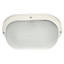 Ecola Light GX53 LED ДПП 03-9-102 светильник Овал накладной IP65 2*GX53 матовое стекло белый 280х175х105 TL53L2ECR - фото 4287