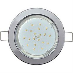 Ecola Light GX53-H6 светильник металл. встраиваемый плоский хром 101x16 TC5325ECB - фото 4291