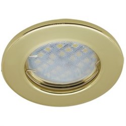 Ecola Light MR16 DL90 GU5.3 Светильник встр. плоский Золото 30x80 (кd74) FG1611EFY - фото 4311