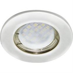 Ecola Light MR16 DL90 GU5.3 Светильник встр. плоский Перламутровое серебро 30x80 (кd74) FP1611EFY - фото 4314