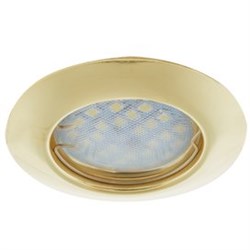 Ecola Light MR16 DL92 GU5.3 Светильник встр. выпуклый Золото 30x80 (кd74) FG1612EFY - фото 4330