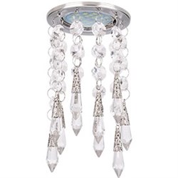 Ecola MR16 CR1005 GU5.3 Glass Стекло Круг "Восточный стиль" Прозрачный / Хром 84x175 FL16RVECB - фото 4423