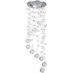 Ecola MR16 CR1010 GU5.3 Glass Стекло Круг "Хрустальная нить" Прозрачный / Хром 84x290 FS16RVECB - фото 4433