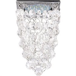 Ecola MR16 CR1014 GU5.3 Glass Стекло Квадрат "Хрустальная гроздь" Прозрачный / Хром 80x80x140 FW16RVECB - фото 4436