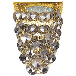Ecola MR16 CR1014 GU5.3 Glass Стекло Квадрат "Хрустальная гроздь" Тонированный / Золото 80x80x140 FT16RVECB - фото 4437