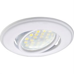 Ecola MR16 DH03 GU5.3 Светильник встр. поворотный выпуклый (скрытый крепеж лампы) Белый 25x88 (кd74) FW1601EFS - фото 4438