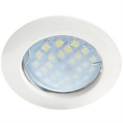 Ecola MR16 DL100 GU5.3 Светильник встр. литой Белый 24x75 FW1601EFF - фото 4463