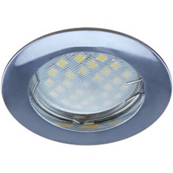 Ecola MR16 DL100 GU5.3 Светильник встр. литой Хром 24x75 FC1601EFF - фото 4466