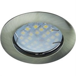 Ecola MR16 DL100 GU5.3 Светильник встр. литой Черненая Бронза 24x75 FA1601EFF - фото 4467