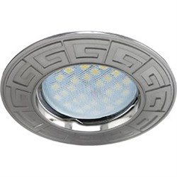 Ecola MR16 DL110A GU5.3 Светильник встр. литой Антик  Сатин-Хром 24x86 (кd74) FQ1602EFF - фото 4476