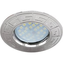 Ecola MR16 DL110A GU5.3 Светильник встр. литой Антик  Хром 24x86 (кd74) FX1602EFF - фото 4477