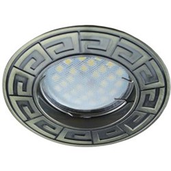 Ecola MR16 DL110A GU5.3 Светильник встр. литой Антик  Черненая Бронза 24x86 (кd74) FA1602EFF - фото 4478