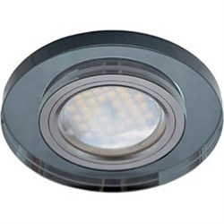 Ecola MR16 DL1650 GU5.3 Glass Стекло Круг Черный / Черный хром 25x95 (кd74) FB1650EFF - фото 4508
