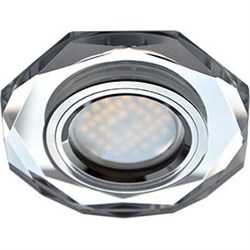 Ecola MR16 DL1652 GU5.3 Glass Стекло 8-угольник с прямыми гранями Хром / Хром 25x90 (кd74) FC1652EFF - фото 4528