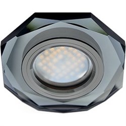 Ecola MR16 DL1652 GU5.3 Glass Стекло 8-угольник с прямыми гранями Черный / Черный хром 25x90 (кd74) FB1652EFF - фото 4529