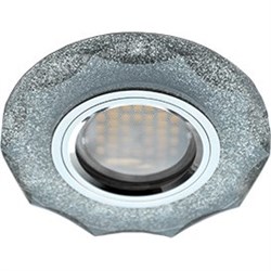 Ecola MR16 DL1653 GU5.3 Glass Стекло Круг с вогнутыми гранями Серебряный блеск / Хром 25x90 (кd74) FS1653EFF - фото 4538