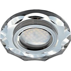 Ecola MR16 DL1653 GU5.3 Glass Стекло Круг с вогнутыми гранями Хром / Хром 25x90 (кd74) FC1653EFF - фото 4539
