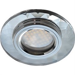 Ecola MR16 DL1654 GU5.3 Glass Стекло Круг граненый Хром / Хром 25x90 (кd74) FC1654EFF - фото 4547