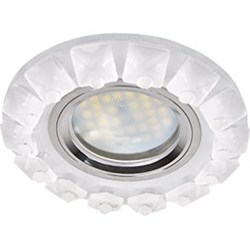Ecola MR16 DL1661 GU5.3 Glass Стекло Круг с крупными матовыми стразами Конус/фон мат./центр.часть хром 38x95 FN16RGECB - фото 4571