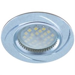 Ecola MR16 DL3181 GU5.3 Светильник встр. литой (скрытый крепеж лампы) матовый Хром/Алюм Вихрь 23x78 (кd74) FS1607EFF - фото 4596