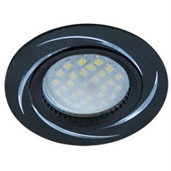 Ecola MR16 DL3181 GU5.3 Светильник встр. литой (скрытый крепеж лампы) Черный/Алюм Вихрь 23x78 (кd74) FB1607EFF - фото 4597