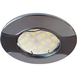 Ecola MR16 HL029S GU5.3 Светильник встр. Волна Черный Хром/Хром 22x82 (кd74) FT1625EFS - фото 4635