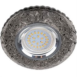 Ecola MR16 LD7040 GU5.3 Светильник встр. искристый с подсветкой "Бабочки" Тонированный / Хром 25x95 FY16CBEFB - фото 4682