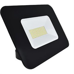 Ecola Projector  LED  50,0W 220V 6000K IP65 Светодиодный Прожектор тонкий Черный 150x110x30 JPBD50ELB - фото 4709
