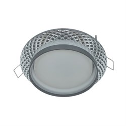 Ecola GX53 H4 SP5331 светильник встраив. Спот Сетка матовый Черный/Алюм 110х52 (к+) SP531BECB - фото 4854