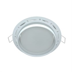 Ecola GX53 H4 SP5332 светильник встраив. Спот Точки-полоски по кругу матовый Белый/Алюм 110х52 (к+) SP532WECB - фото 4855