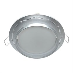 Ecola GX53 H4 SP5332 светильник встраив. Спот Точки-полоски по кругу матовый Хром/Алюм 110х52 (к+) SP532CECB - фото 4856