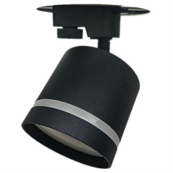 Ecola TRS5 светильник GX53 трековый углубленный с матовой полосой Черный 85x80x157 TRS05BECT - фото 4915