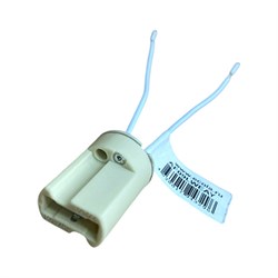 Ecola base G9 патрон керамический (с отв.для крепл) с проводами 2*8cm AF09LWEAY