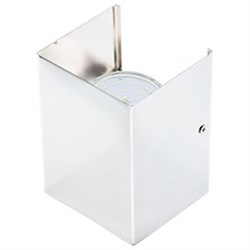 Ecola GX53-N52 светильник настенный бра прямоугольный белый 2* GX53 100х140х90 (1 из цв. уп. по 2) FWN52FECB